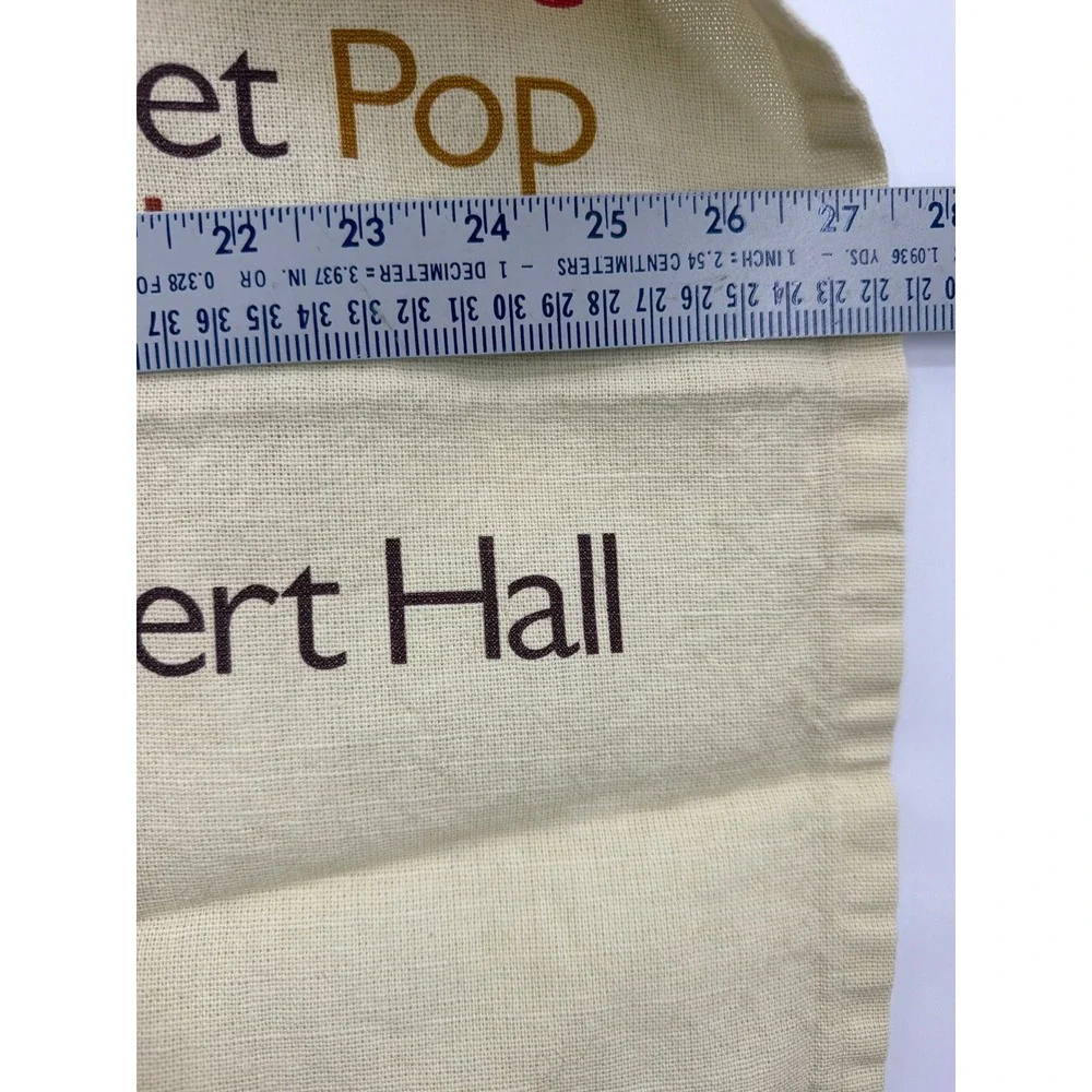 Royal Albert Hall London Souvenir Tea Towel 100% Linen Union Made in UK Cream